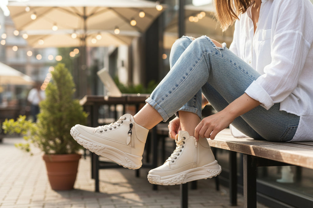 Botas Ou Xing Dama Urbanas Comodas